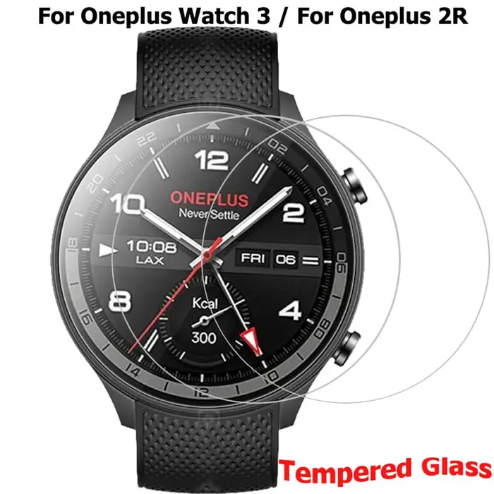 3 pièces Films en verre trempé garde pour Oneplus montre 3/OnePlus montre 2R protecteur d'écran Film