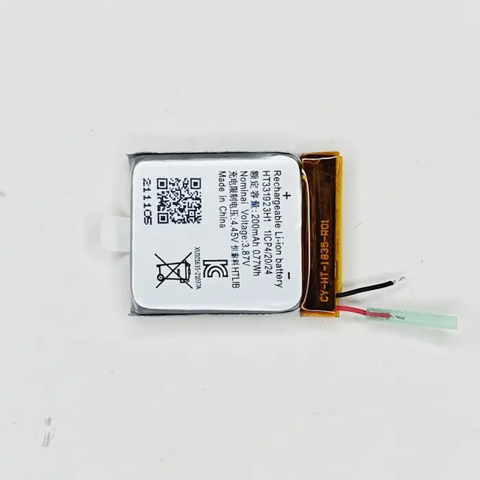 Batterie originale de remplacement 200mAh HT331923H1 331923 3.87V 361-00130-00 pour montre connectée Garmin Vivomove Luxe
