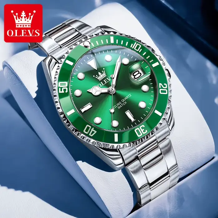 OLEVS montres pour hommes 5885G Top marque classique de luxe mode montre à Quartz originale pour homme plongée chronométrage lunette étanche lumineuse