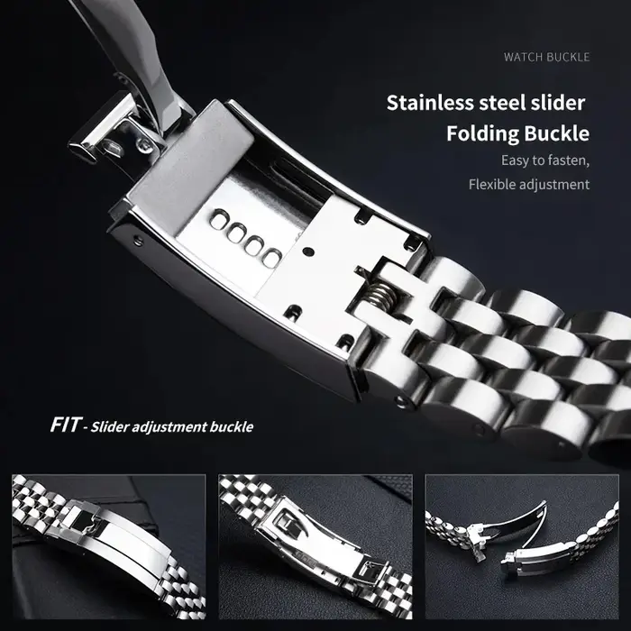 Bracelet de montre Jubilee en acier inoxydable