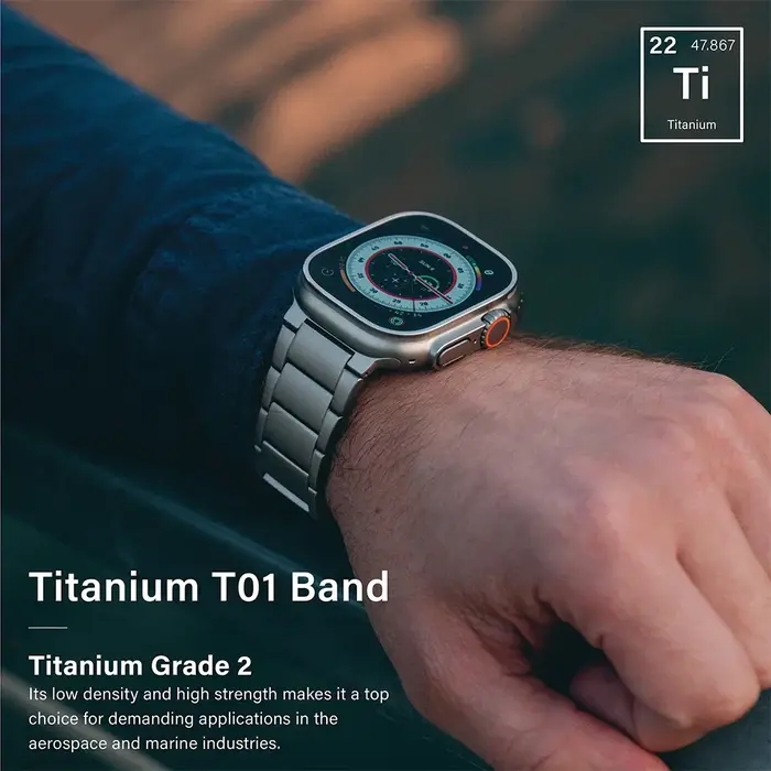 Bracelet de luxe en titane pour Apple Watch Ultra 2