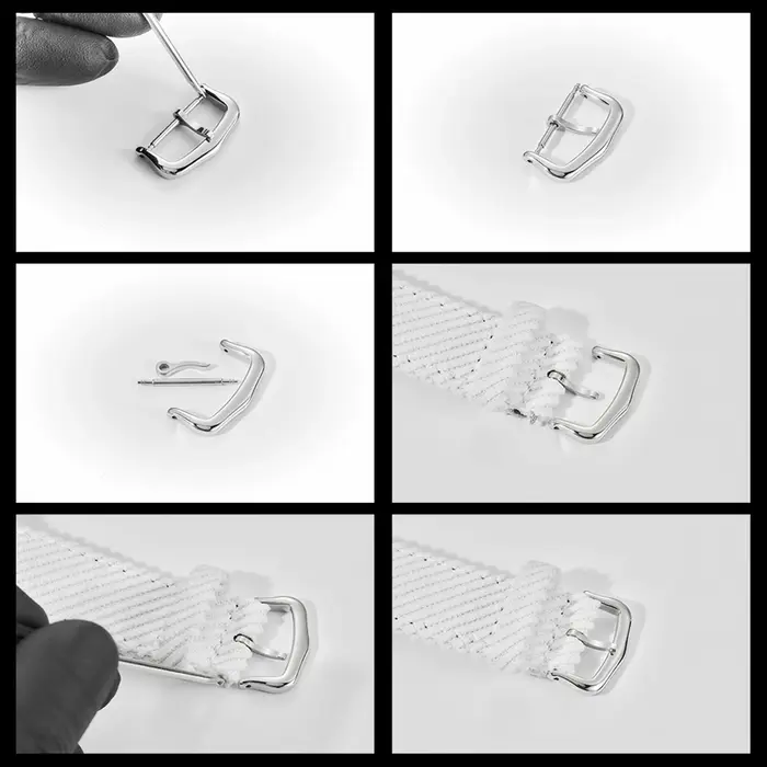 Boucle de montre en acier inoxydable 316L