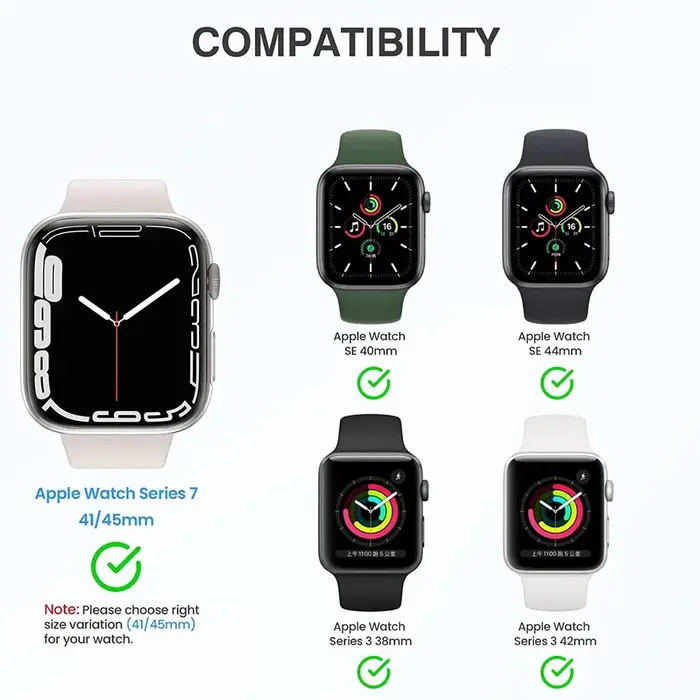 Étui de protection d'écran en TPU pour Apple Watch