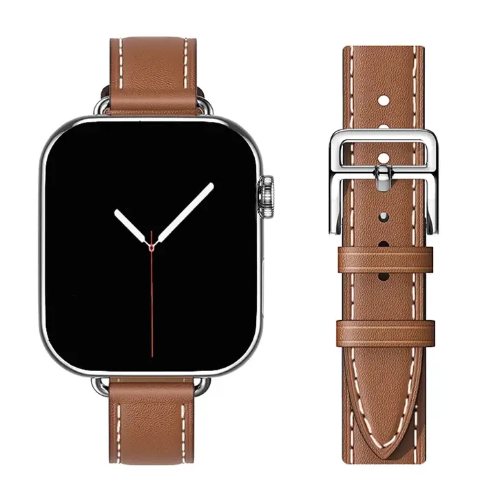 Bracelet en cuir double tour pour Apple Watch