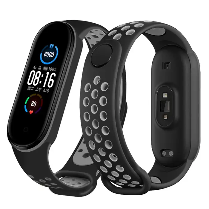 Bracelet respirant pour Xiaomi Mi Band 3 4 5 6 7 montre intelligente poignet M3 M4