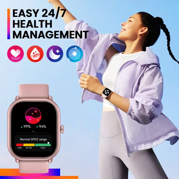 Zeblaze-Montre intelligente d'appel vocal pour hommes et femmes, GTS 3 Pro, Ultra-Big HD, Écran AMOL