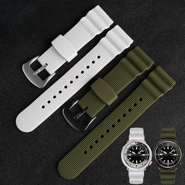 Pour Seiko thon blanc Can Diver PROSPEX série SNE545P1 SNE547P1 Bracelet de montre Style homme