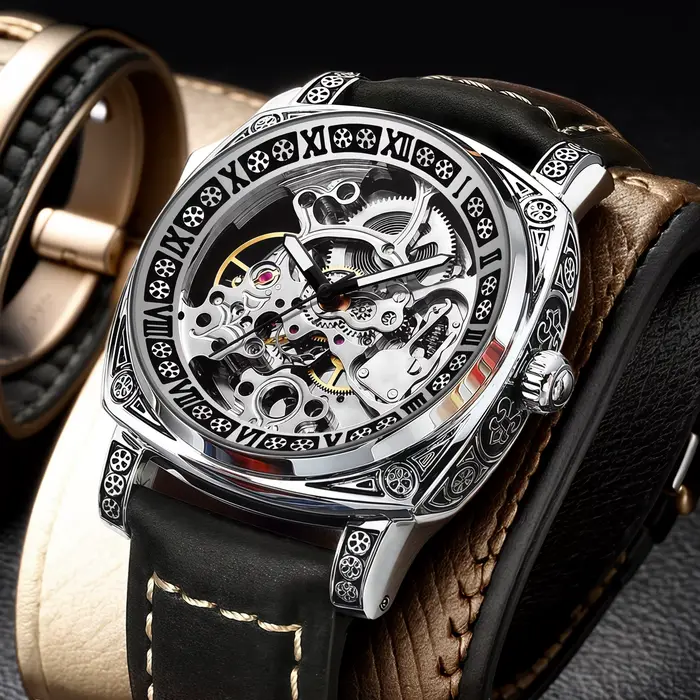 Montre mécanique automatique de luxe pour homme BINBOND
