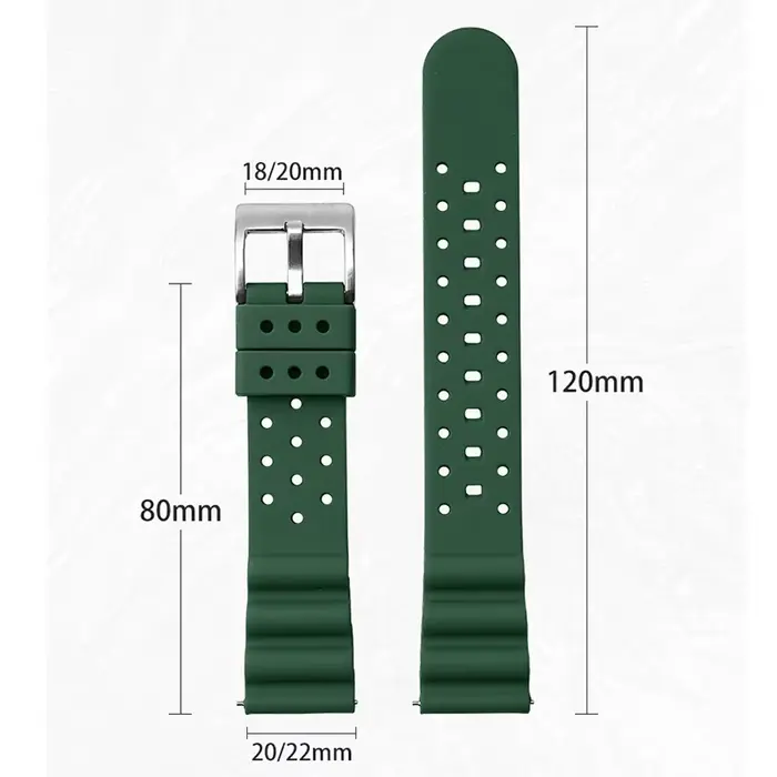Bracelet de montre en silicone souple pour SeATM No.5