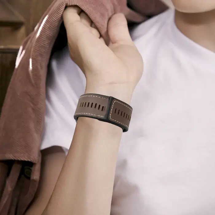 Bracelet de remplacement en cuir et silicone pour montre connectée Huawei Watch D2
