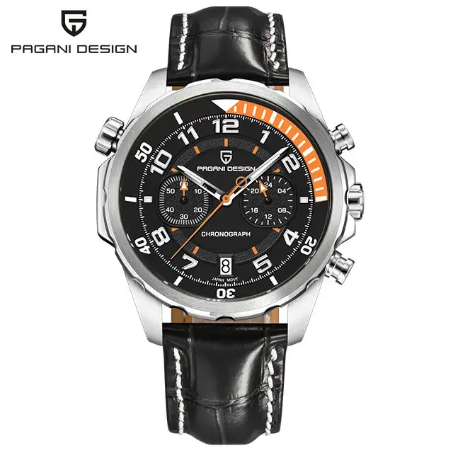 PAGANI DESIGN nouveau 1811 montre pour hommes 44mm montre-bracelet à Quartz multifonctionnel chronographe haut de gamme