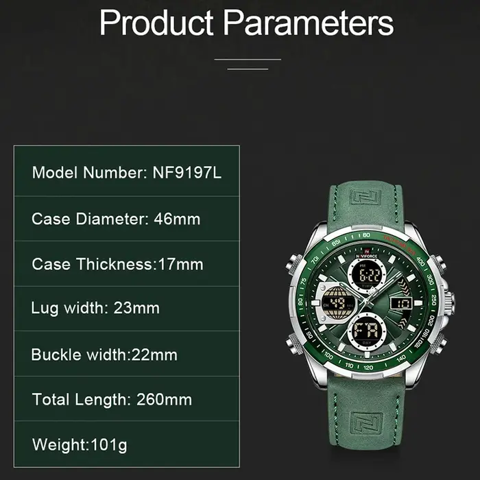 NAVIFORCE – montre-bracelet de Sport pour homme, en acier inoxydable doré, style militaire, à la mod