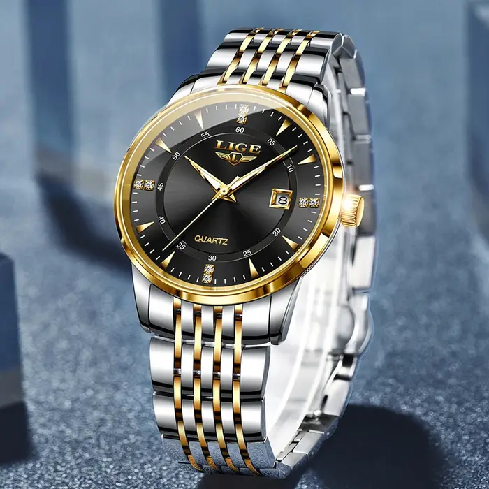 Montres pour femmes LIGE, montre à quartz tendance pour femmes, marque haut de gamme, étanche, lumineuse, date, chronographe, Relogios Feminino + boîte