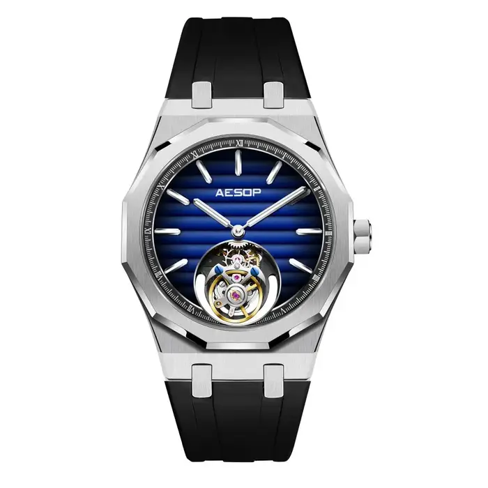 AESOP Flying Tourbillon mécanique squelette montre pour homme montres de luxe étanche