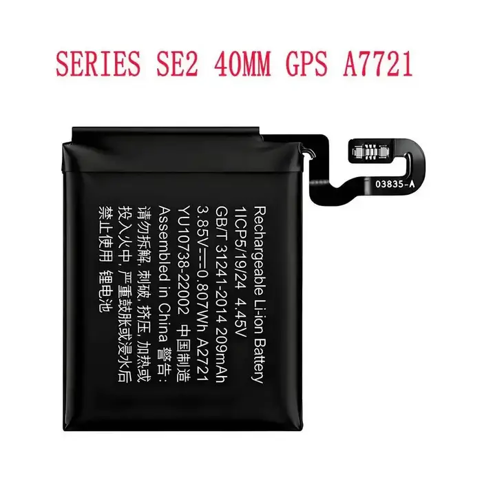 Batterie longue durée pour Apple Watch Iwatch Series SE2 40 mm GPS