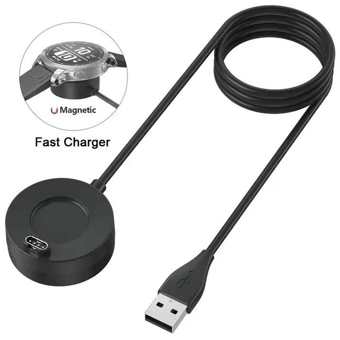 Chargeur magnétique pour Garmin Vivoactive 3 4 4S/Fenix 5 5S 5X 6 S 6X/Venu 2 2S Sq, câble de charge