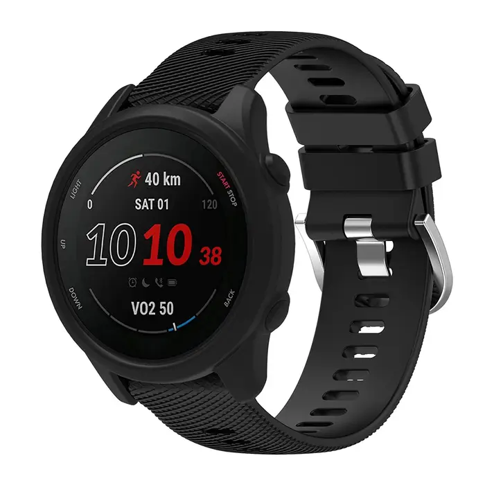 Bracelet en Silicone + étui de protection pour bracelet de montre de remplacement Garmin Forerunner 255 265