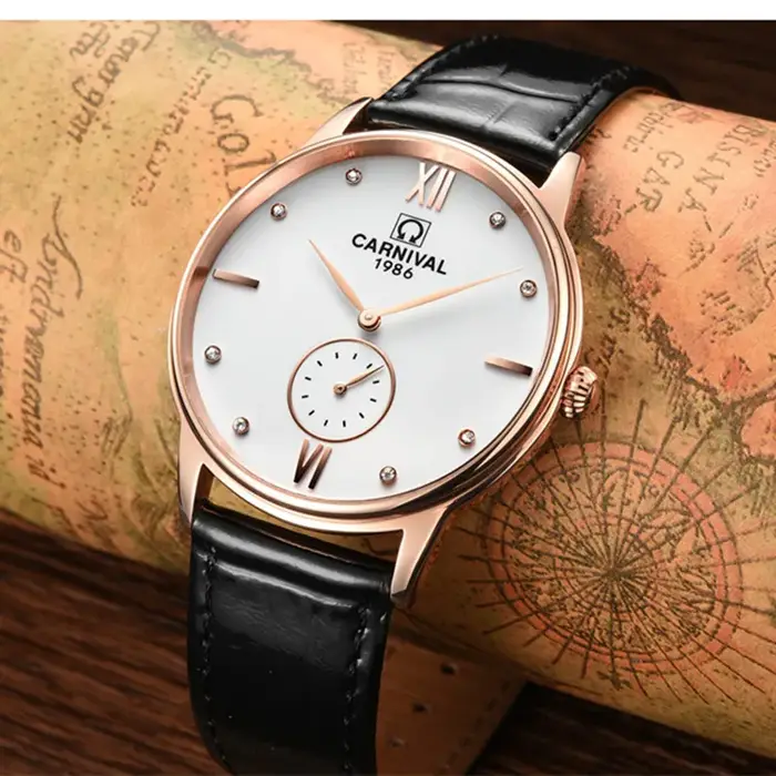 Montre-bracelet d'affaires à quartz pour homme