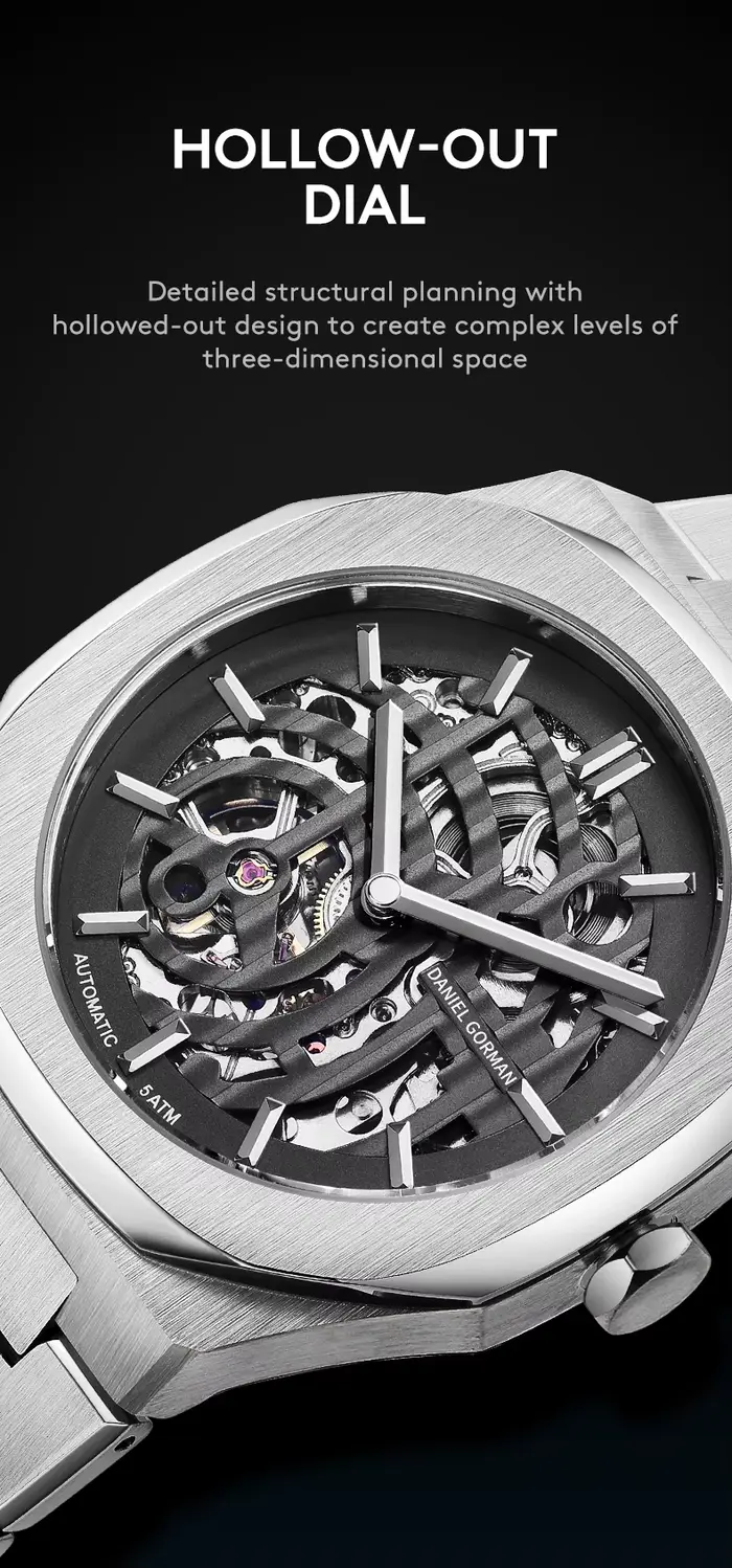 Daniel Gorman Dg8126 hommes luxe Relogio garçons montre fabricants en acier inoxydable en gros