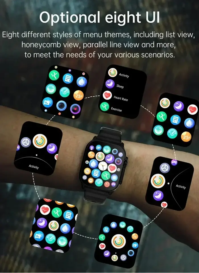 Nouvelle Montre Connectée Homme 2026 – Écran HD 2,01 Pouces, Appel Bluetooth, Suivi Santé et Fitness, Modes Multi-Sports – Compatible Android et iOS