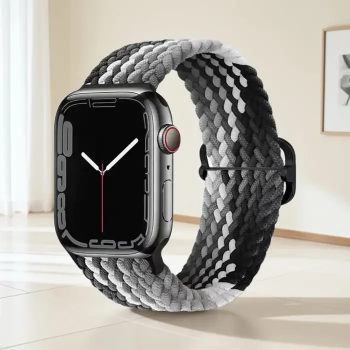 Bracelet en nylon tissé respirant et doux pour Apple IWatch Series 11 10 9 8 7 6 5 4 SE 40/41/42/44/45/46mm