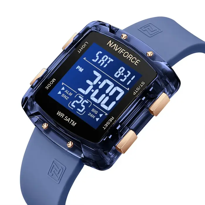 NAVIFORCE mode montres numériques femmes montre de sport étanche 50 M carré électronique