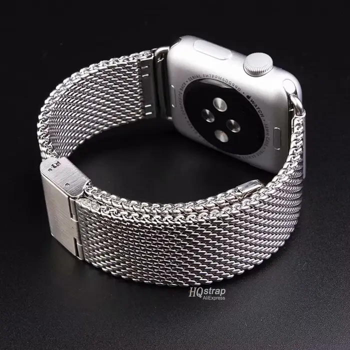 Bracelet milanais 1.0mm pour Apple Watch 49mm 45mm 44mm 41mm 40mm 38mm 42mm