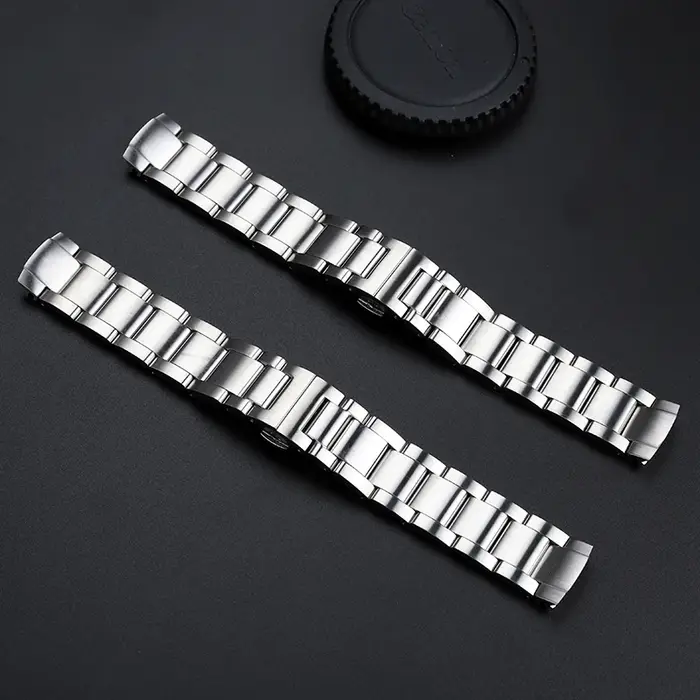 Bracelet de montre en acier de précision solide pour homme
