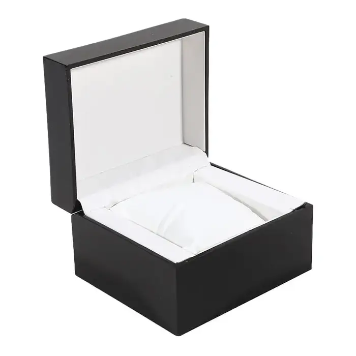 Boîte à montre individuelle haut de gamme en bois avec coussin, étui de voyage de luxe pour homme, rangement pour montre-bracelet et bracelet, coffret cadeau