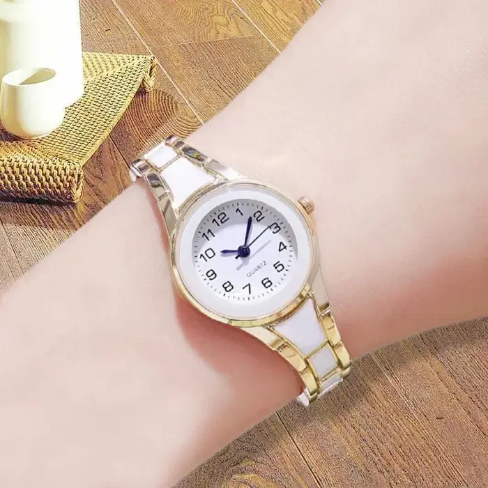 Montre-bracelet numérique en céramique pour femme