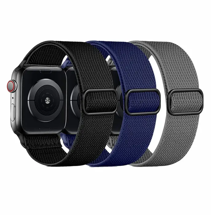 Lot de 3 bracelets élastiques pour Apple Watch
