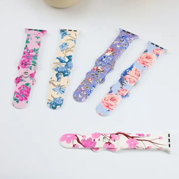 Bracelet Imprimé Floral pour Apple Watch
