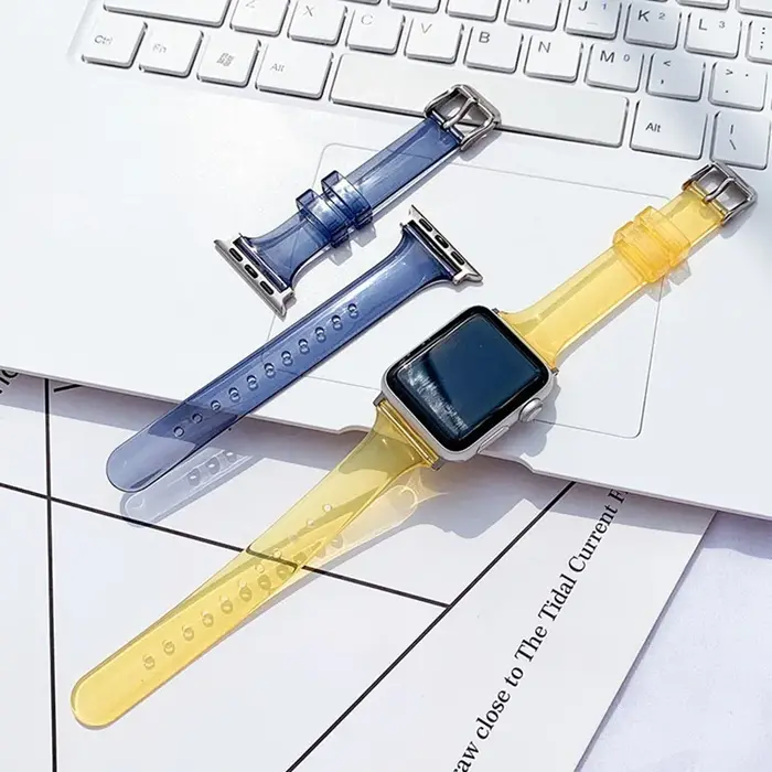 Bracelet de rechange en TPU Transparent pour Apple Watch