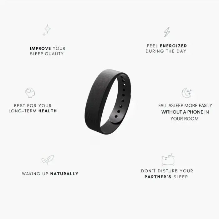 Réveil numérique LED, Bracelet d'alarme réglable