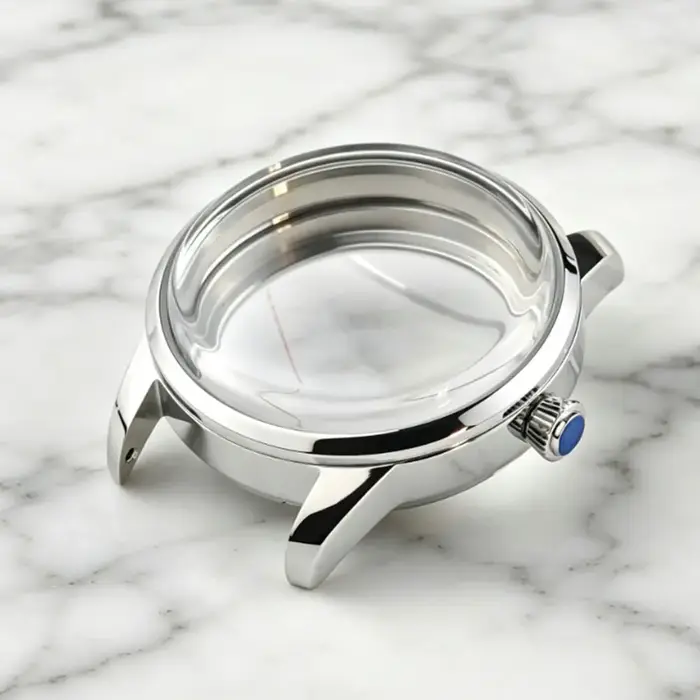 Boîtier de montre Presage 40 mm en argent et or rose, compatible avec les mouvements automatiques NH