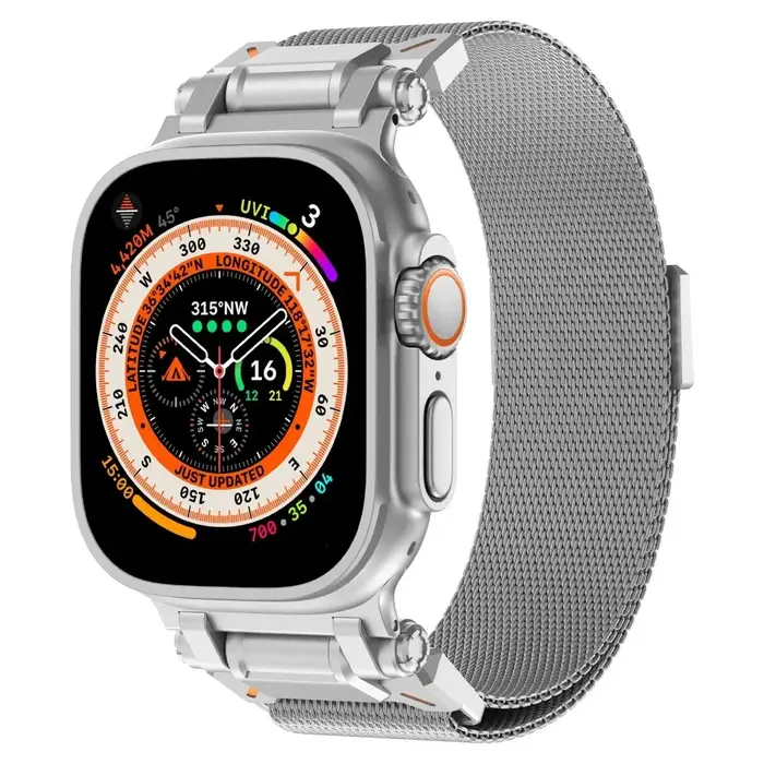 Bracelet milanais magnétique pour Apple Watch Ultra 3 49mm