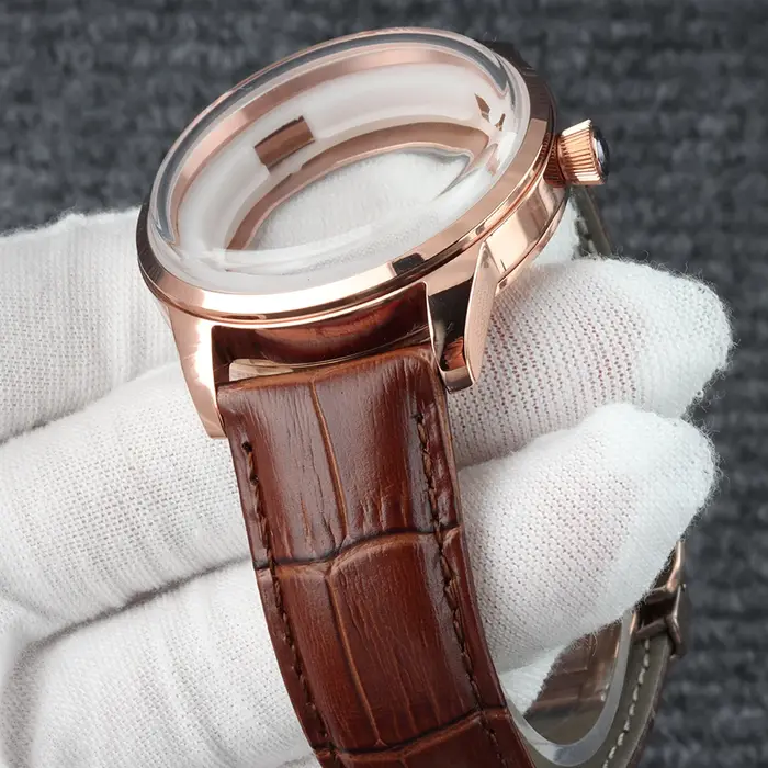 Boîtier de montre Cocktail Time en or rose/argent NH35 40 mm pour Seiko Mod Presage