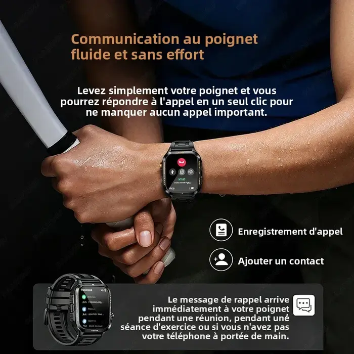 Montre connectée étanche 3ATM