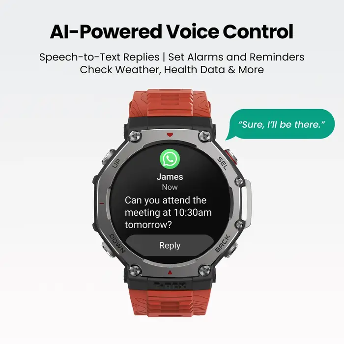 AMAZFIT-montre connectée T-Rex 3, 48mm, écran AMOLED, 27 jours d'autonomie, mode sport, 170