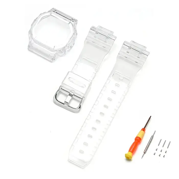Lunette de bracelet de montre transparente pour Casio G-SHOCK DW5600 GW-M5610 GLS-5600, Kit de modif
