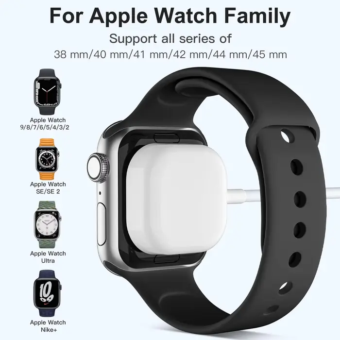 Câble de charge rapide sans fil magnétique USB pour Apple Watch