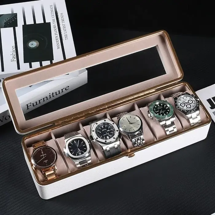 Mallette de rangement pour montre à carreaux