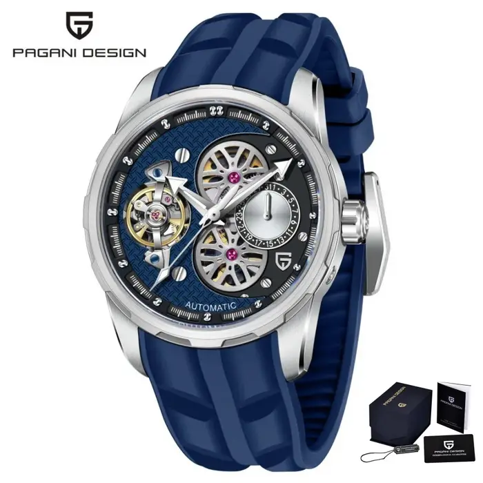 PAGANI DESIGN PD-YS022 montre mécanique pour hommes Tourbillon squelette montre-bracelet