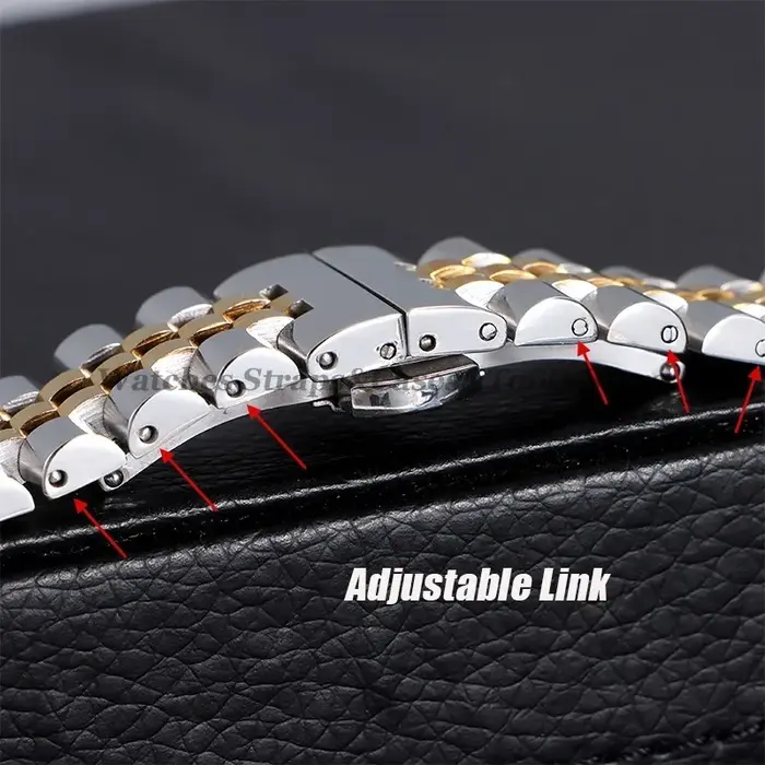 Bracelet de montre en acier inoxydable massif