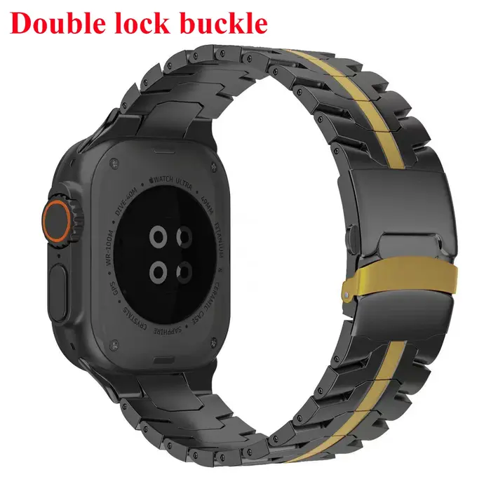 Bracelet en acier inoxydable pour Apple Watch série 11 10 9 8 SE 3 46mm 45mm 42mm 44mm
