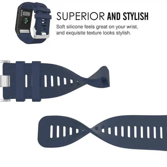 Bracelets de montre de résubdivision pour Garmin Vivoactive HR, bracelet en silicone souple, bracelet, accessoires intelligents