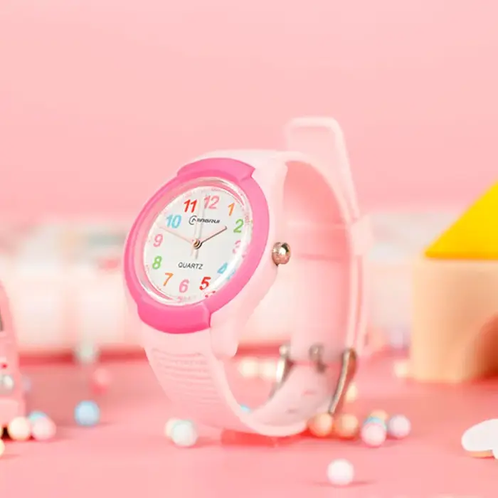 Montre Enfant 2026 Tendance Sport Quartz Rose Numérique Étanche Garçons Filles Enfants Adolescents Étudiants