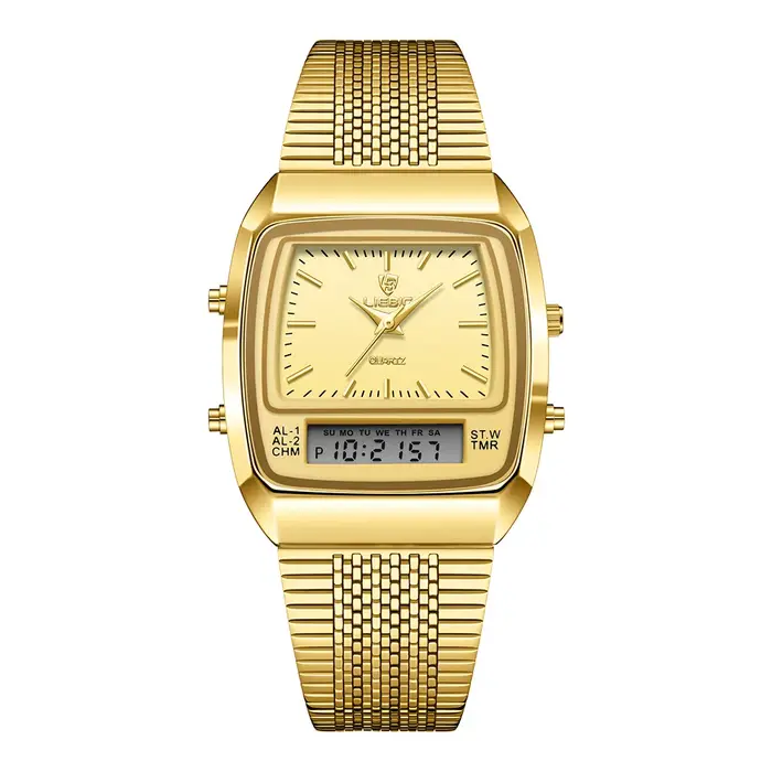 LIEBIG montres à Quartz numériques en plein air pour hommes femmes mode décontracté double affichage