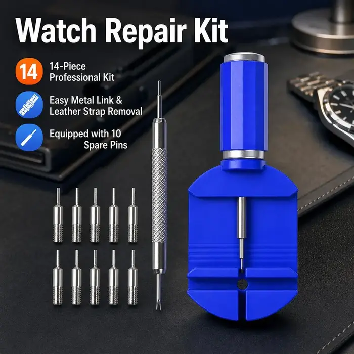 Kit d'outils de démontage de maillons de montre en métal pour ajustement