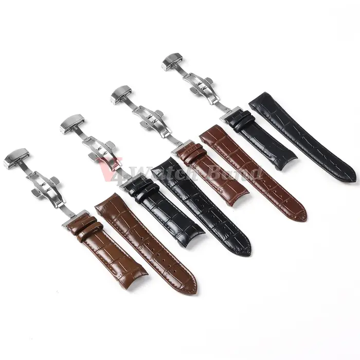 Bracelet de montre à extrémité incurvée pour ceinture